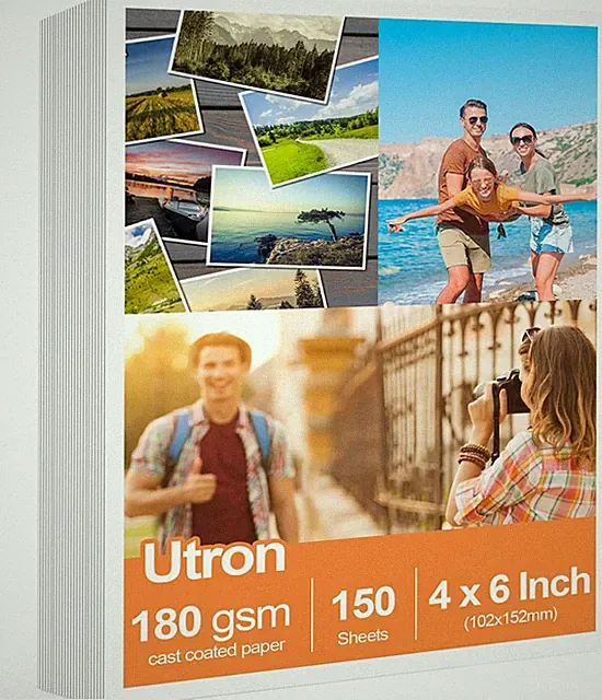 150 Sheets 4x6" Glossy Photo Paper for Inkjet Printer by Better Office Products