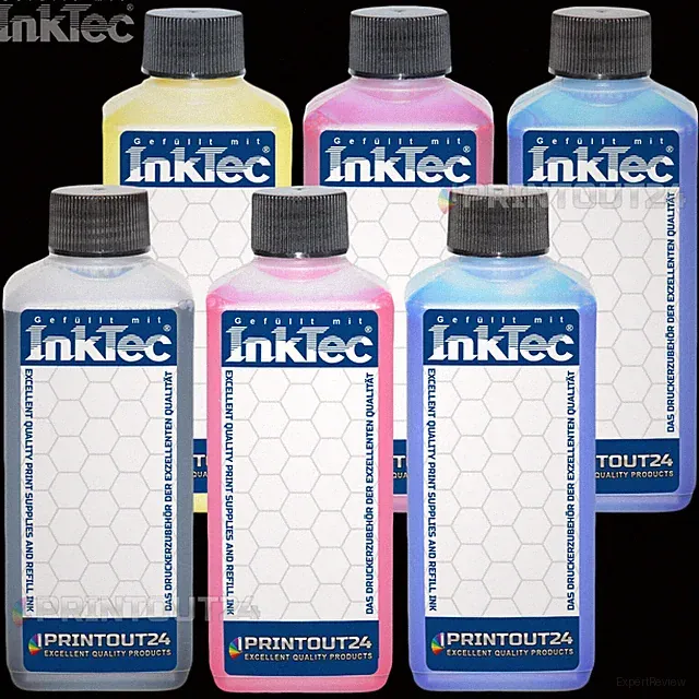 6 X 1L InkTec® Pigment Ink Quick Fill In CISS Refill Ink For T0481 T0791 T0801