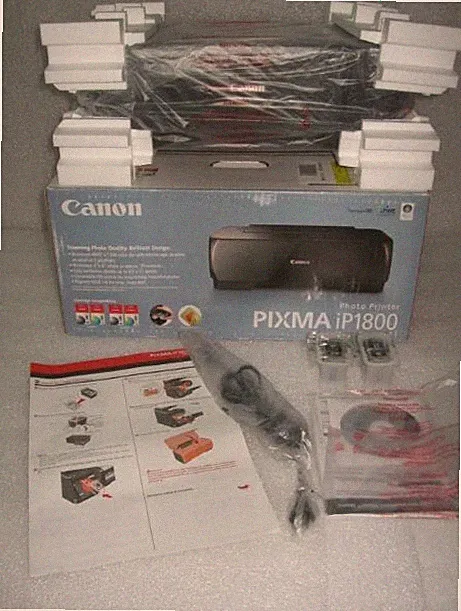 Brand New Canon PIXMA IP1800 Digital Photo Inkjet Printer with Ink