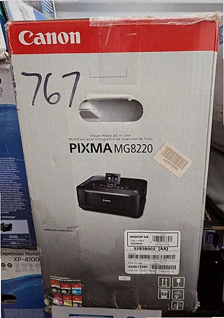 Canon PIXMA MG8220 Wireless Inkjet Photo All-in-One Printer 5293B002 Damaged Box