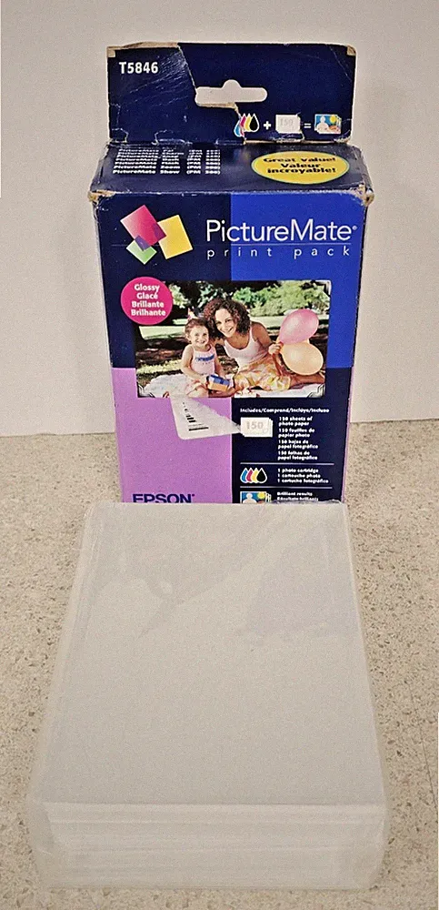 Epson T5846 PICTURE MATE Print Pack 150 Pack Sealed Paper ONLY - NO INK