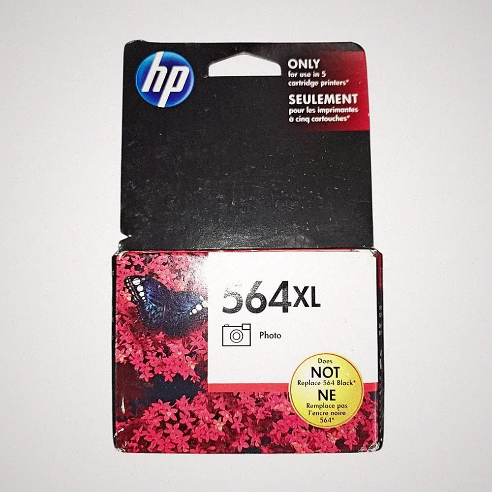 HP 564XL CB322WN Photo Black Ink Print Cartridge Sealed New Printer