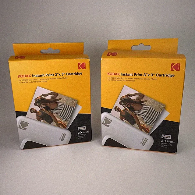 KODAK Instant Print 3"x 3" Cartridge For Mini Shot 3 Camera 2 Boxes 60 Sheets