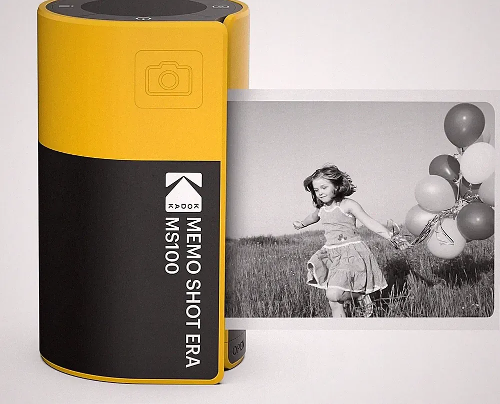 KODAK Memo Shot ERA MS100 2-in-1 Camera + Bluetooth Printer for Photo Labels