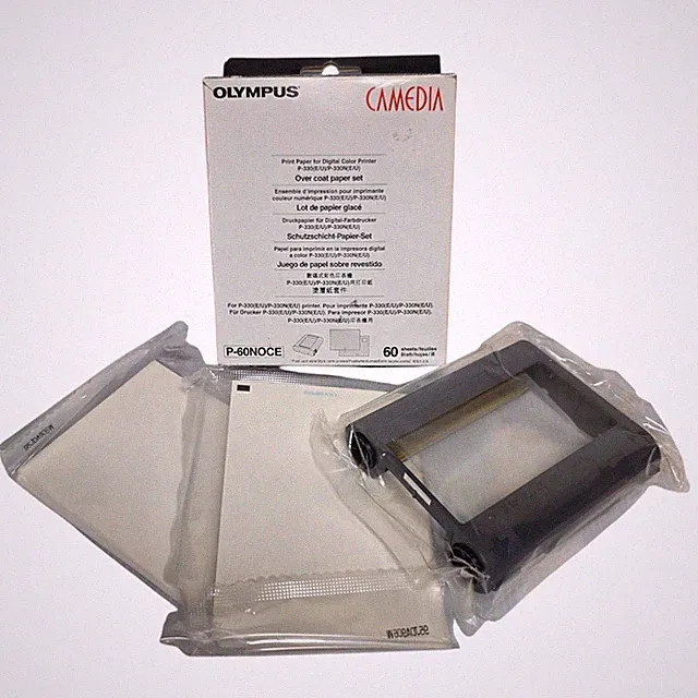 Olympus P-60NOCE Camedia Print Paper for Digital Color Printer NEW SHIPS FREE