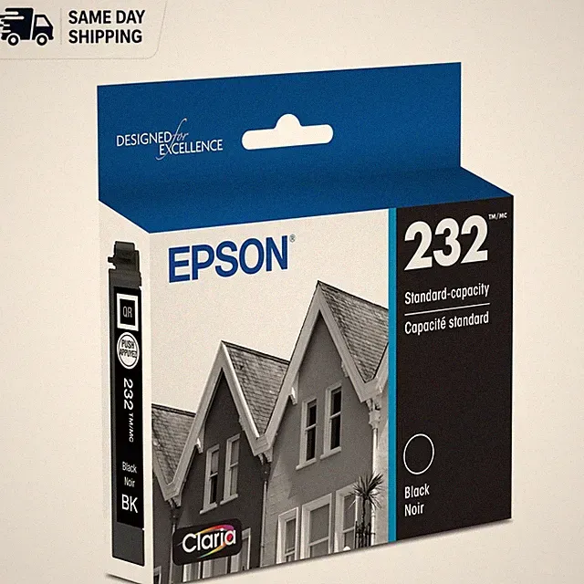 Pigment Black Ink Cartridge T232120-S for Brilliant Prints - Fits WF-2950 Models