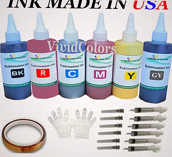 VC Dye Sublimation Ink 6-100ml bottles (non-OEM) for Photo Expression XP-15000