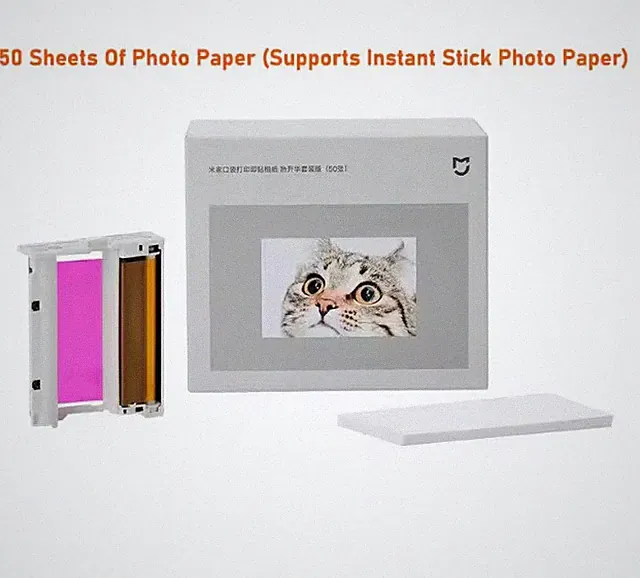Xiaomi Mijia Pocket Printer Pro Printing Photo Paper Thermal Sublimation Set